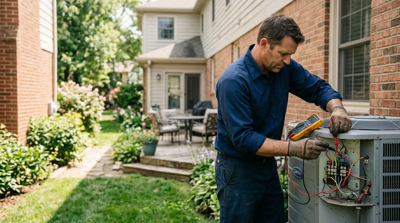 HVAC technician working near Canton, PA
